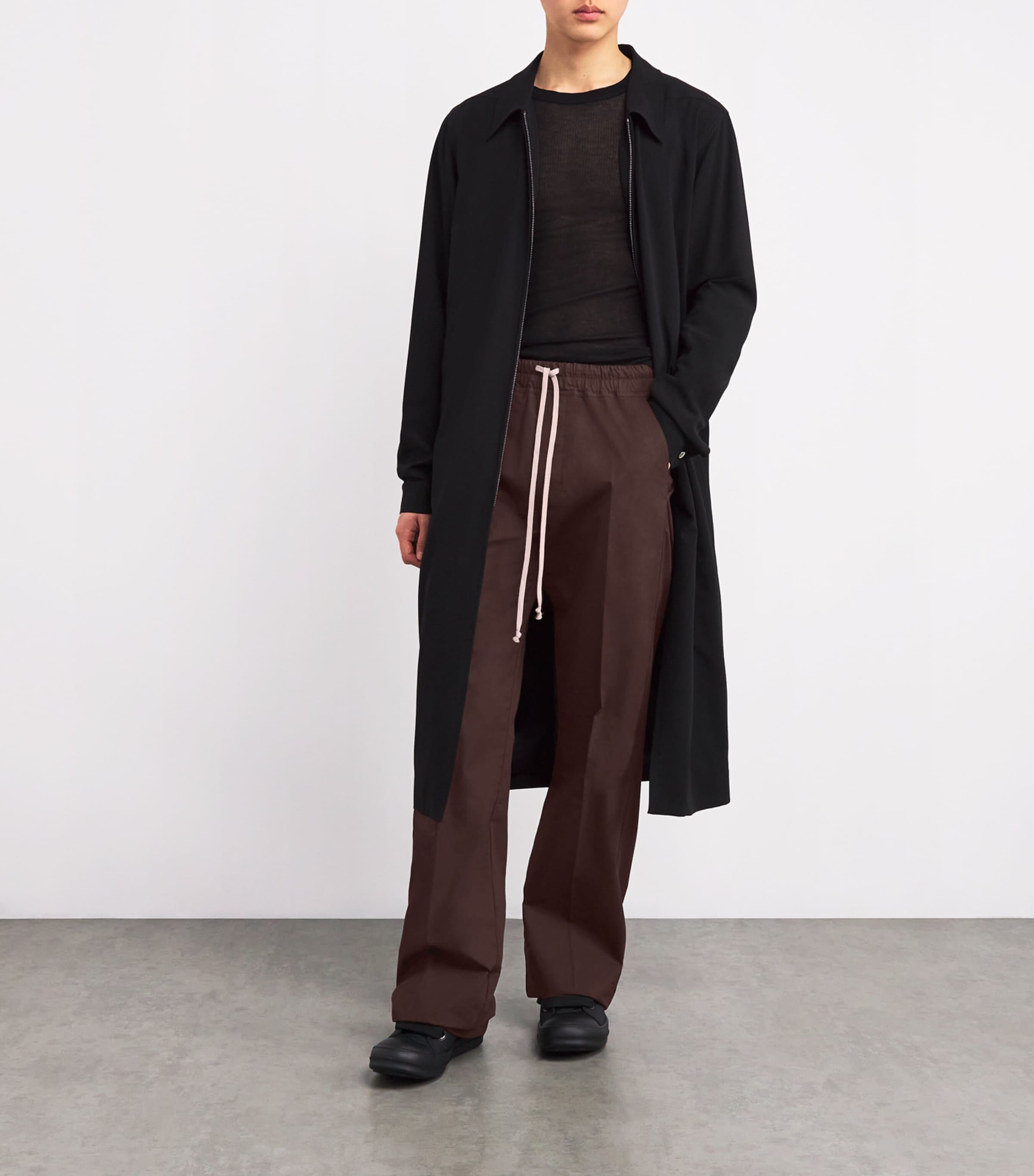 Cotton Wide-Leg Sweatpants