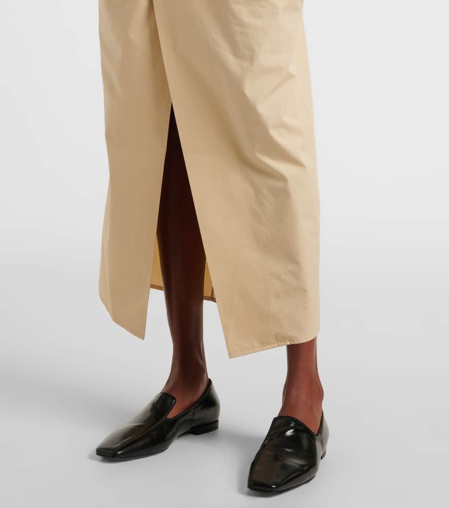 Ailin draped cotton midi dress