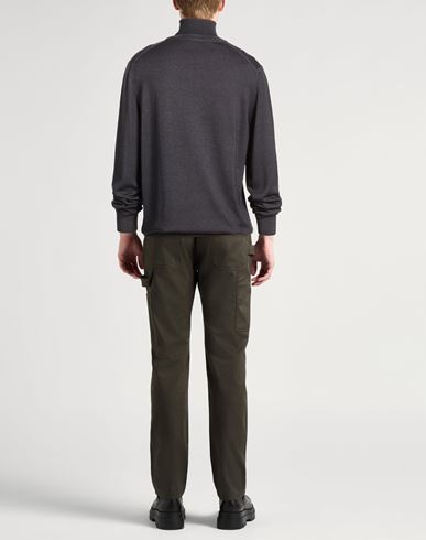 Man Turtleneck Charcoal Size 46 Virgin Wool