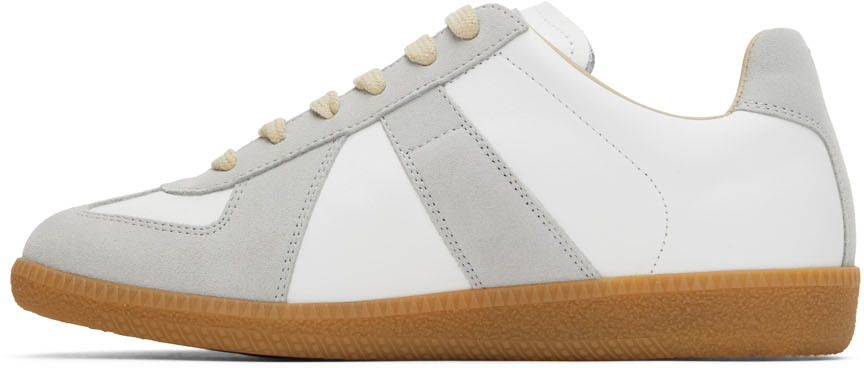 White &amp; Gray Replica Sneakers