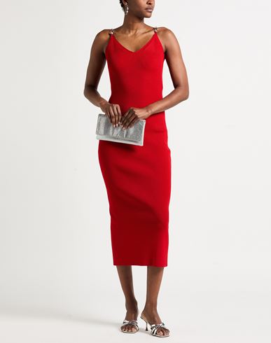Woman Midi dress Red Size 6 Viscose, Polyester