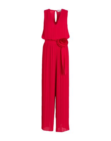 Woman Jumpsuit Red Size 4 Polyester
