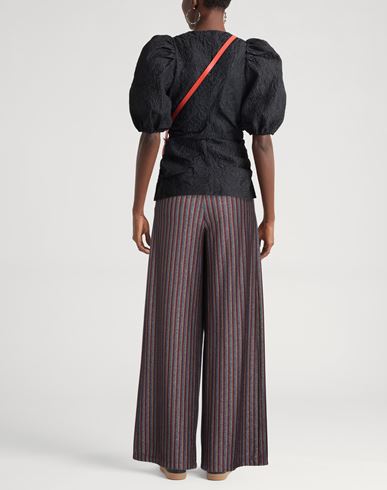 Momoní Woman Pants Burgundy Size 6 Polyester, Viscose, Metallic Polyester, Polyamide, Elastane