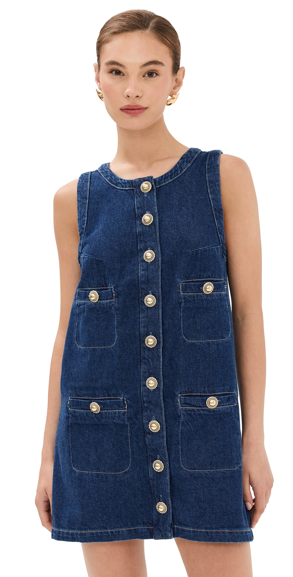 Tropez Denim Mini Dress Salinas