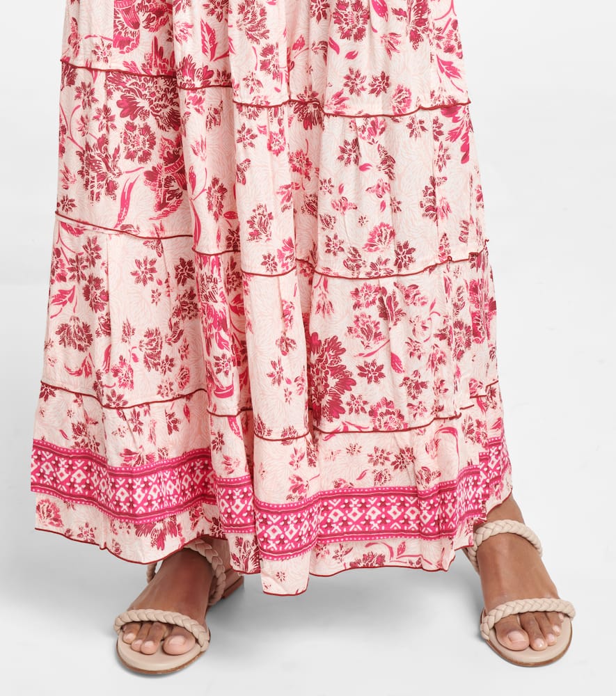 Camila floral maxi skirt