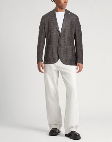 L. b.m. 1911 Man Blazer Charcoal Size 42 Wool, Polyester, Polyamide, Viscose