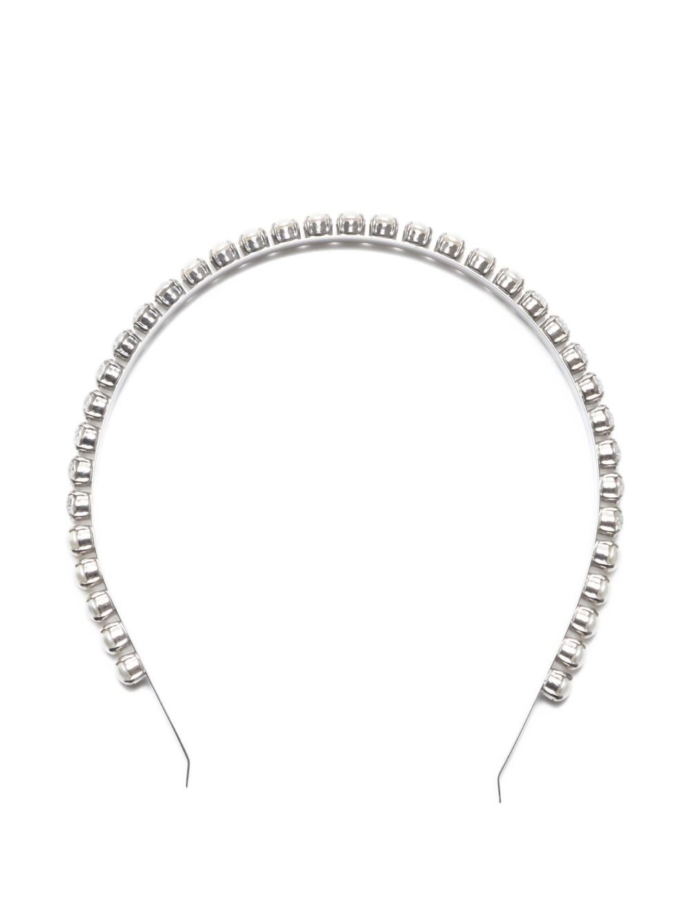 2020s rhinestone-embellished head band - Silver