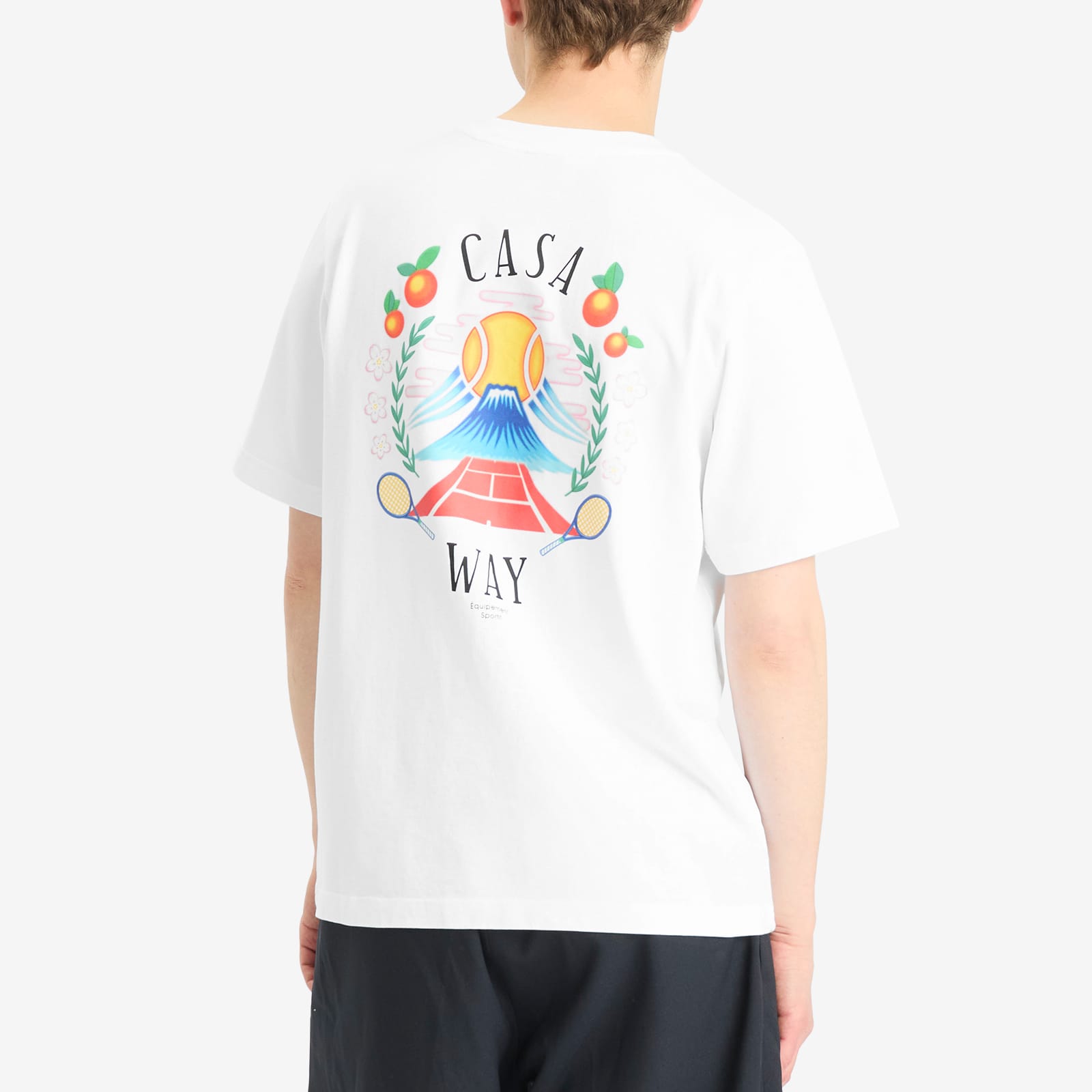 Men's Casa Way Mountain Printed T-Shirt White