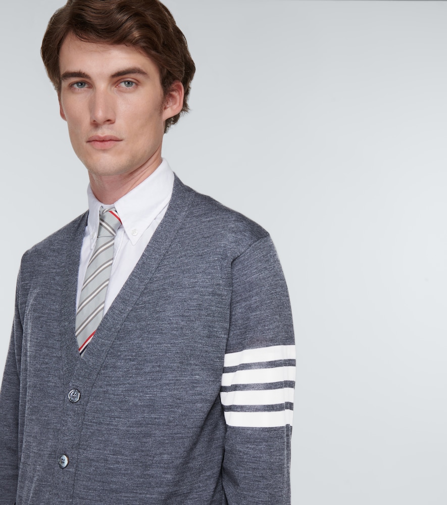 4-Bar wool cardigan