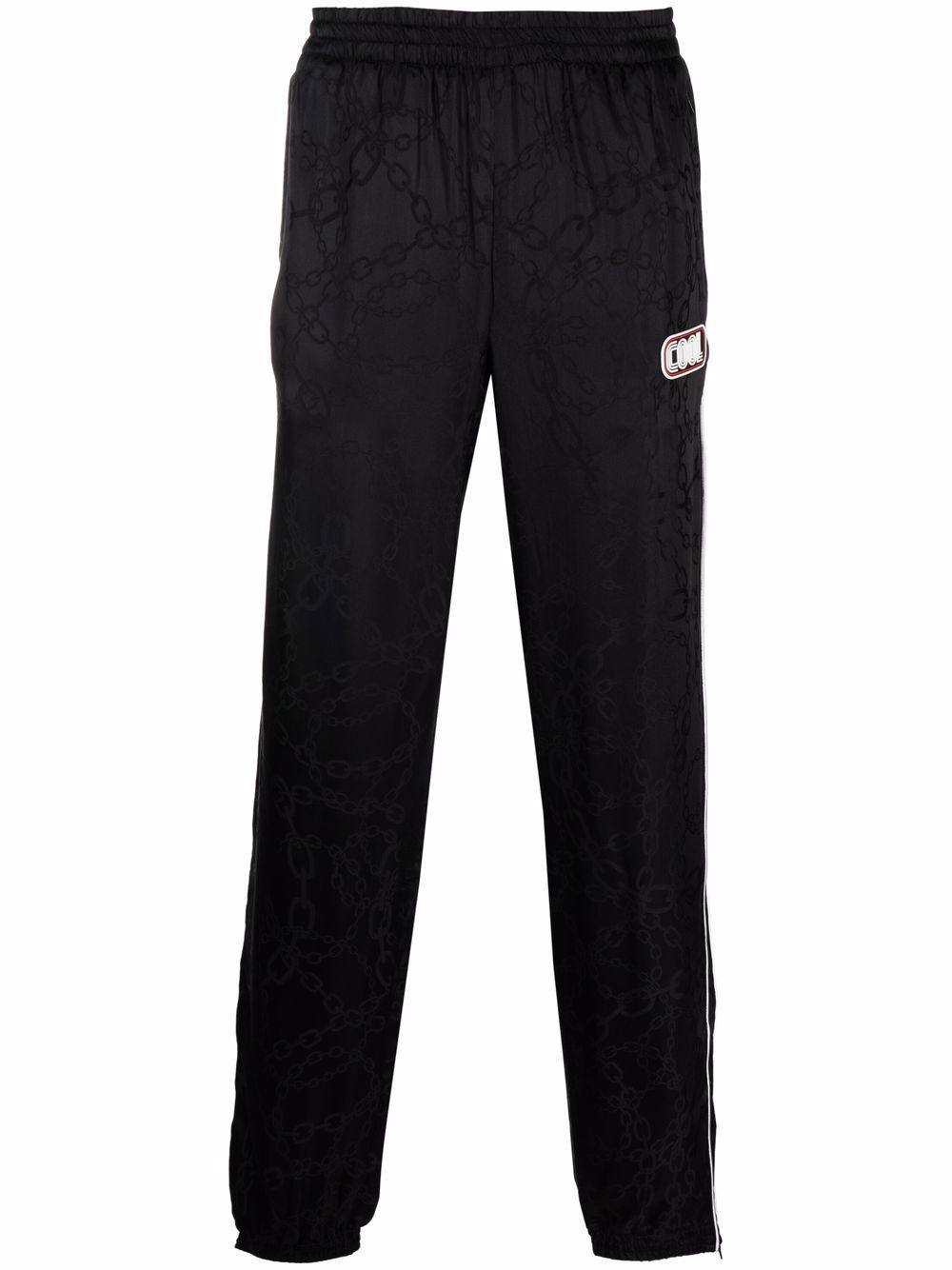 Chainlink print track pants - Red