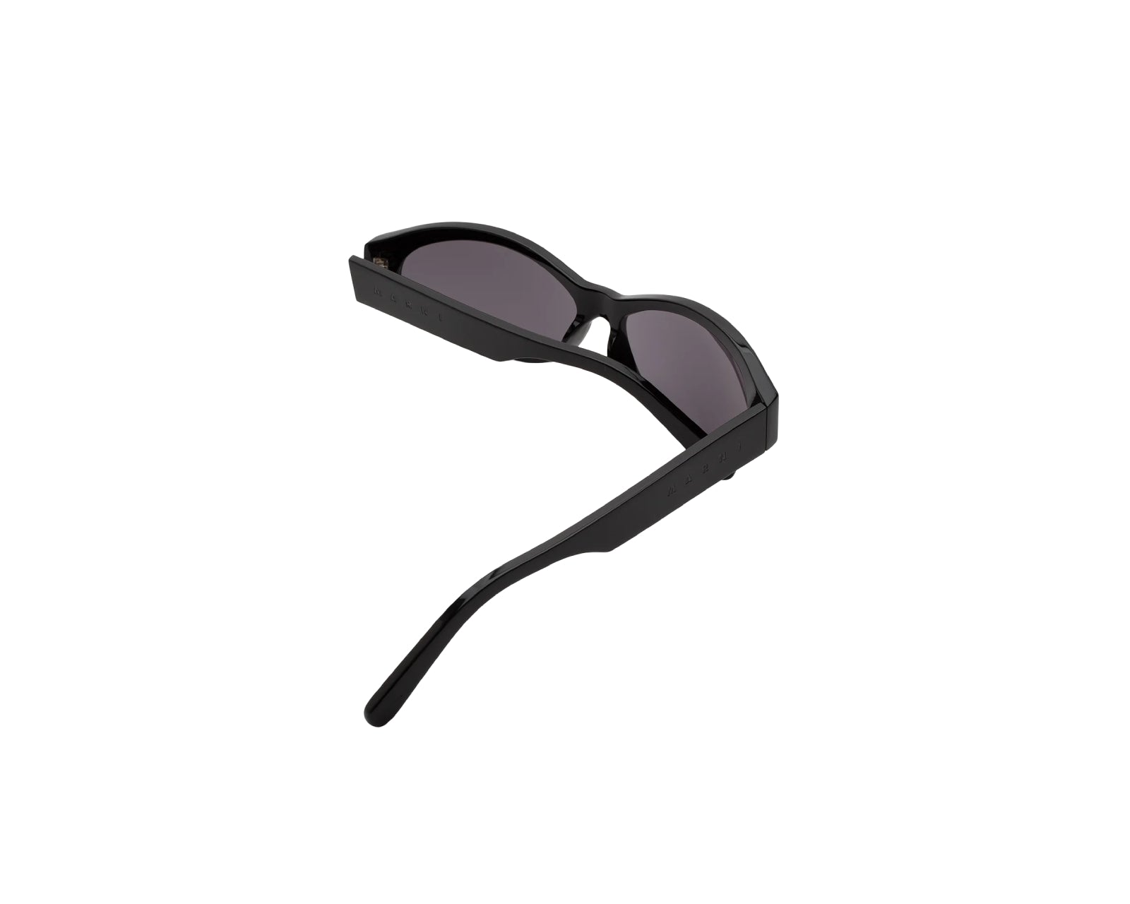 Marni Unisex Marni ZBU Ouzoud Black Sonnenbrillen Acetat Schwarz Grau Geometrisch