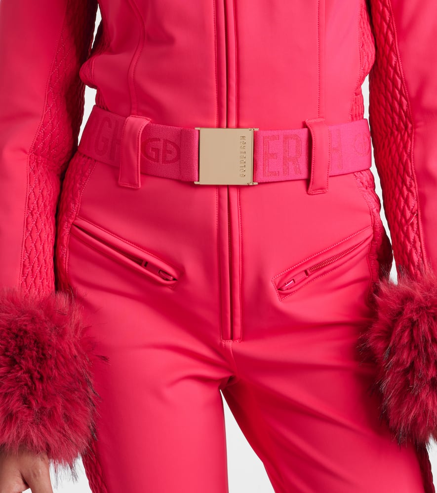 Angele faux fur-trimmed ski suit