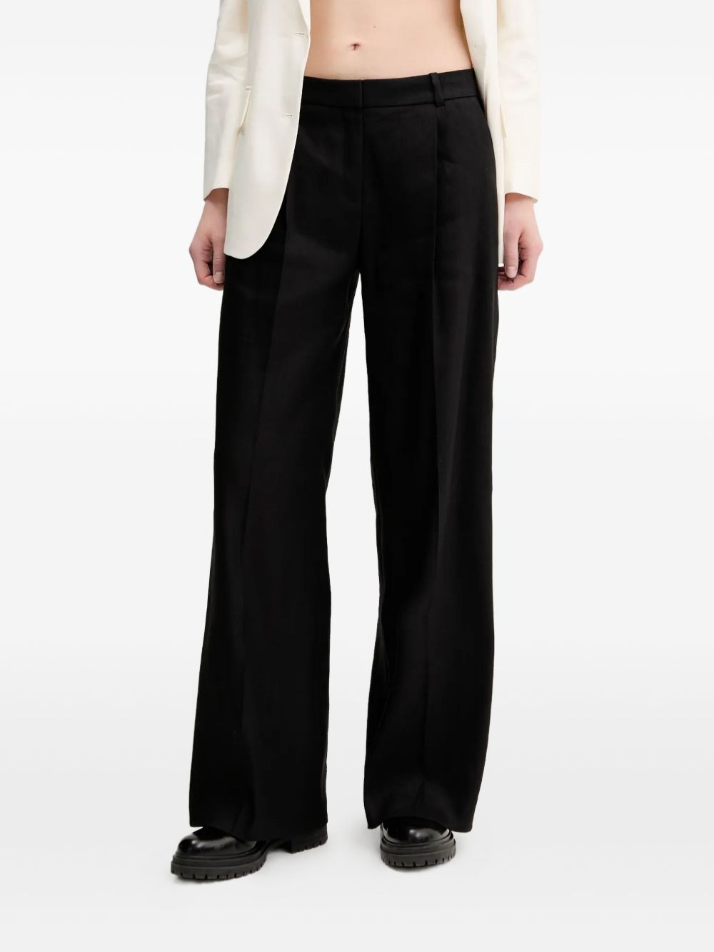 Pleated trousers - Black