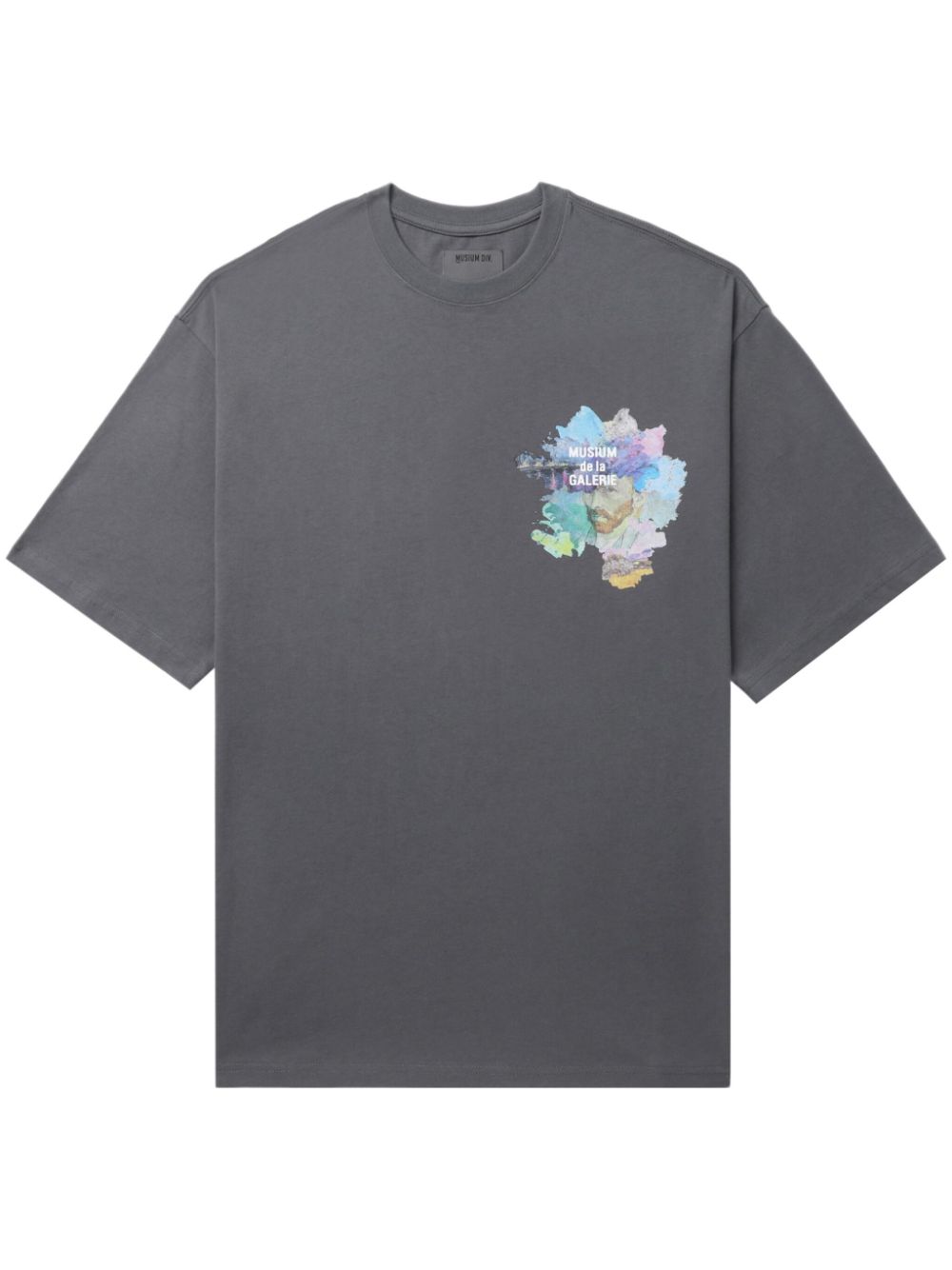 Graphic-print cotton T-shirt - Grey