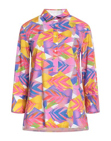 Woman Top Magenta Size 6 Cotton, Elastane