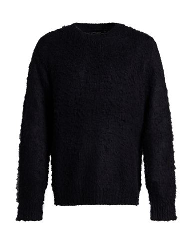 Man Sweater Black Size 44 Silk