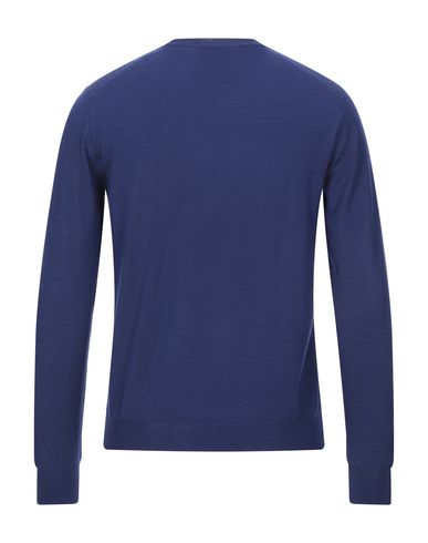Man Sweater Blue Size 42 Super 140s Wool