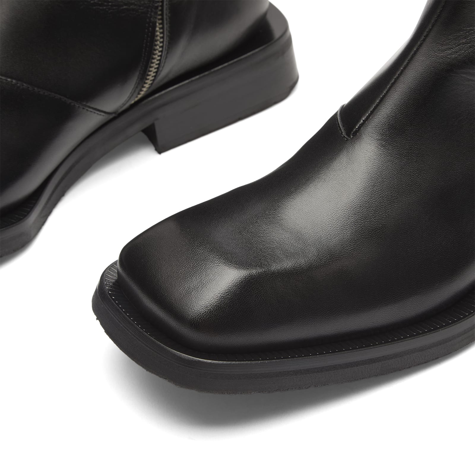 Men's Piston Black Leather Boots