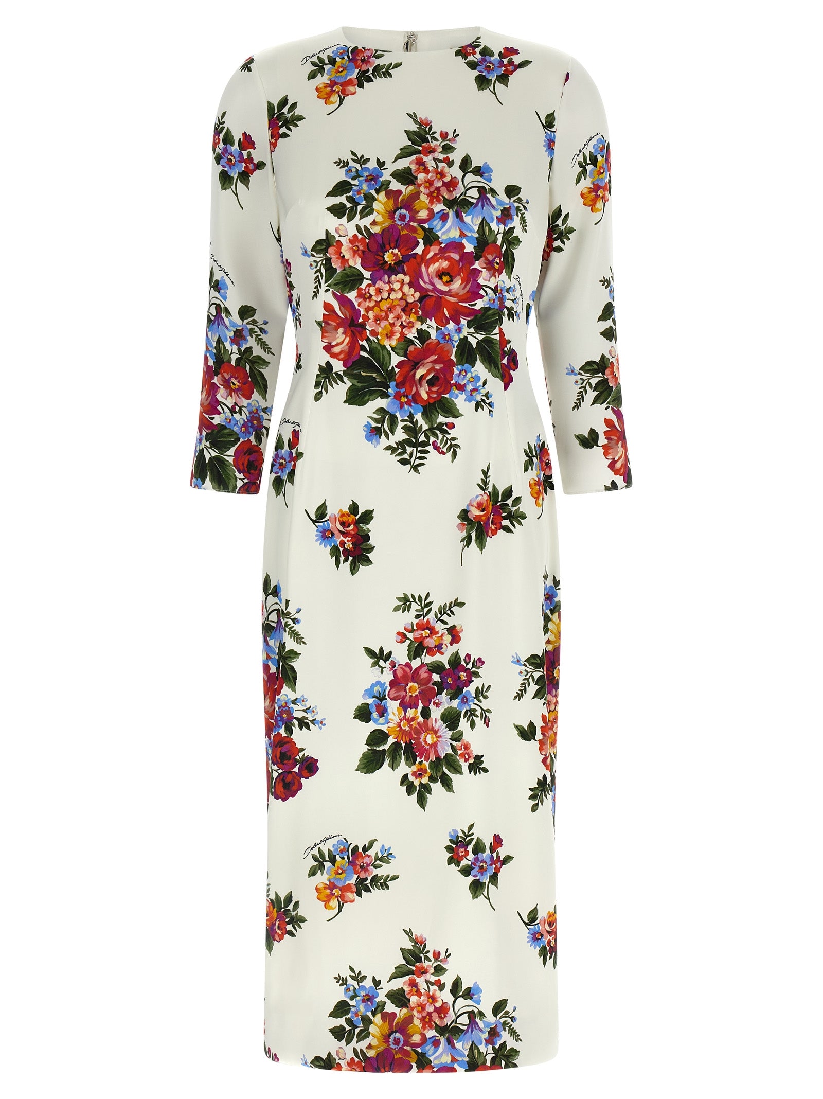 Mazzo di Fiori Dress — White
