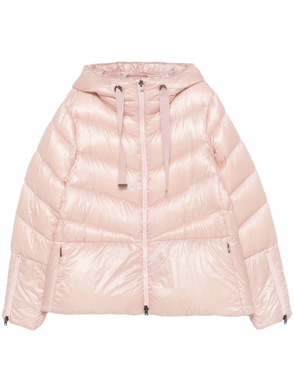 Hooded puffer coat - Blue