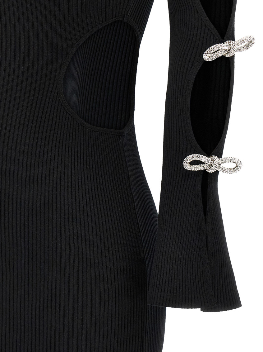 Cut-Out Crystal Bow Dresses