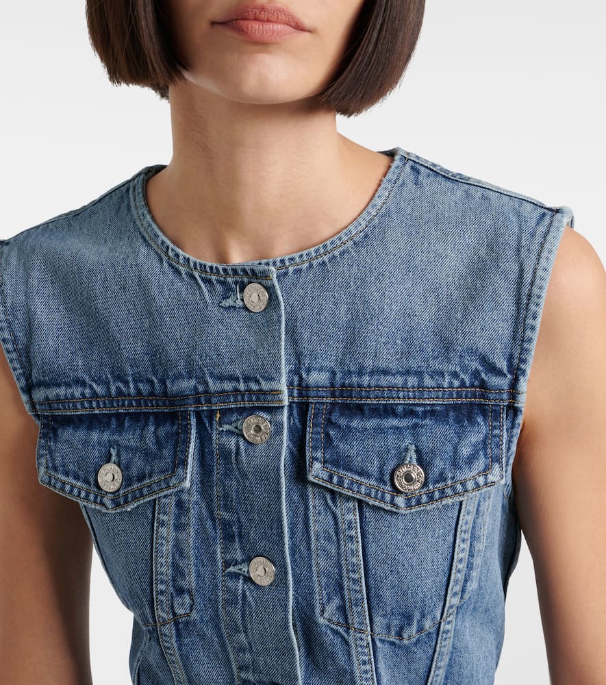Idalene denim midi dress