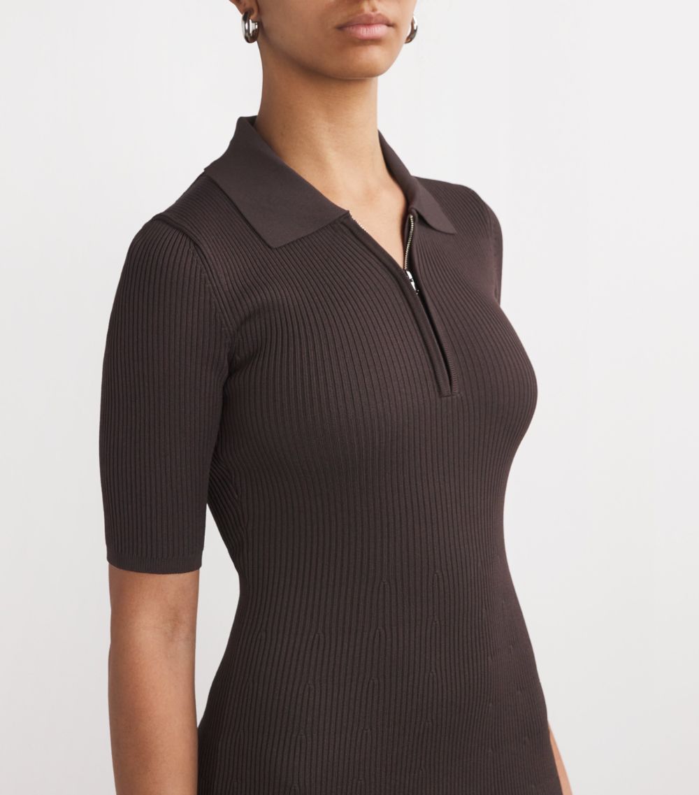 Polo-Collar Roland Midi Dress