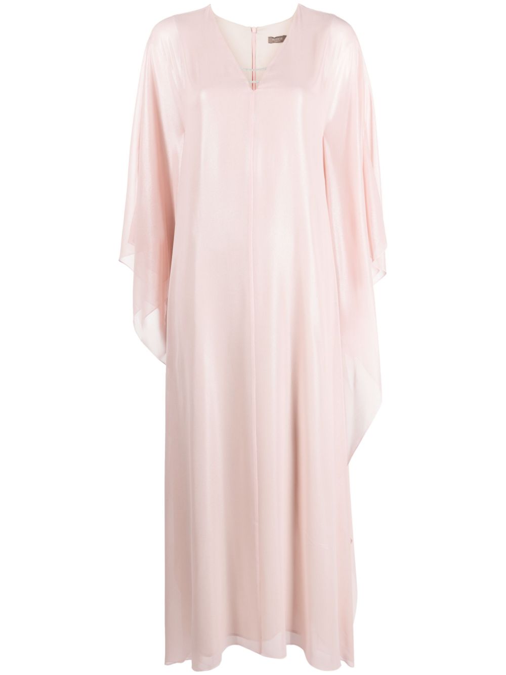 Evening draped-design maxi dress - Pink