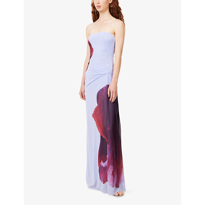 Womens Georgiana Strapless Woven Maxi Dress