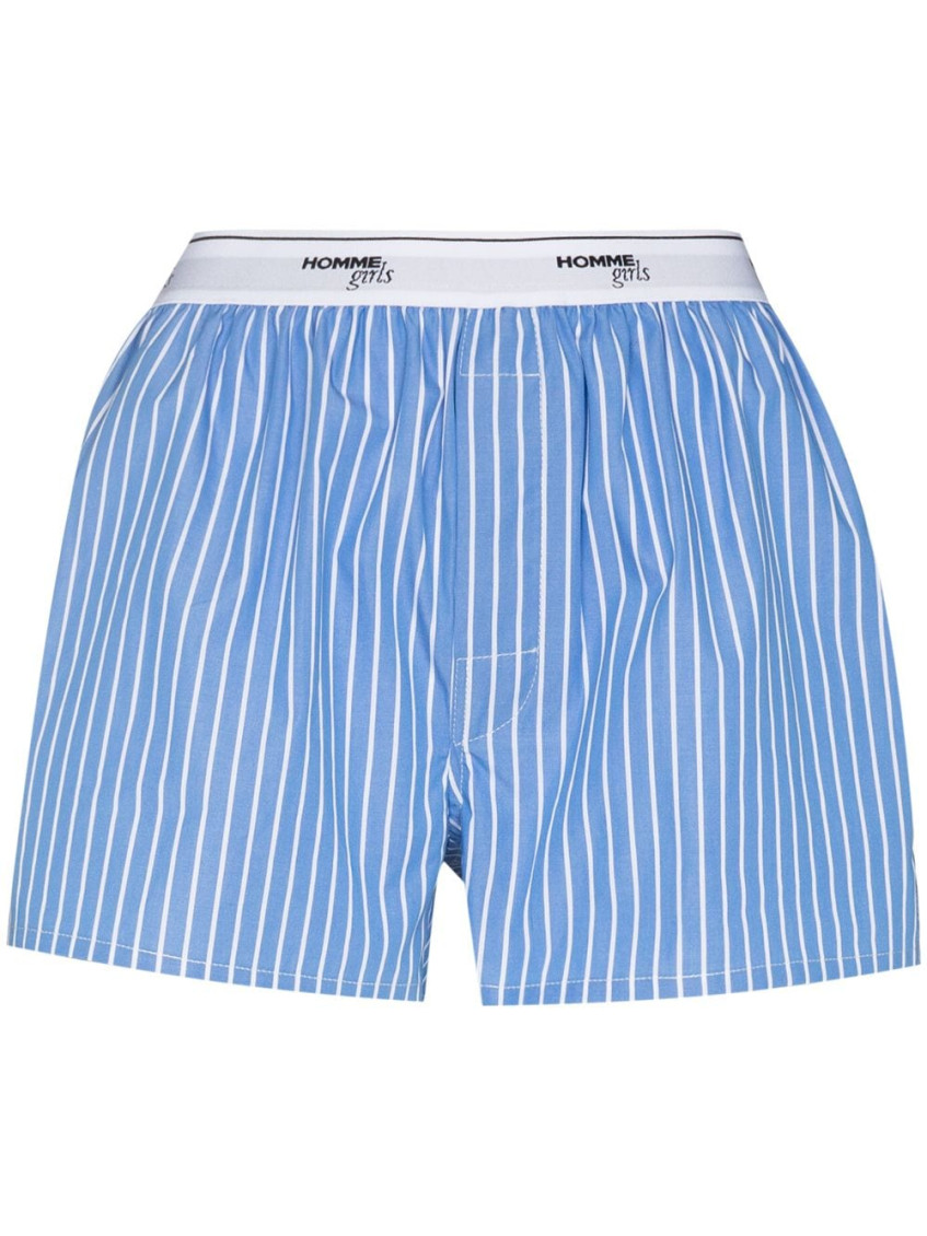 Blue Striped Boxers Short