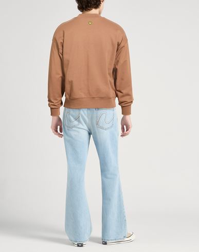 Man Sweatshirt Light brown Size M Cotton