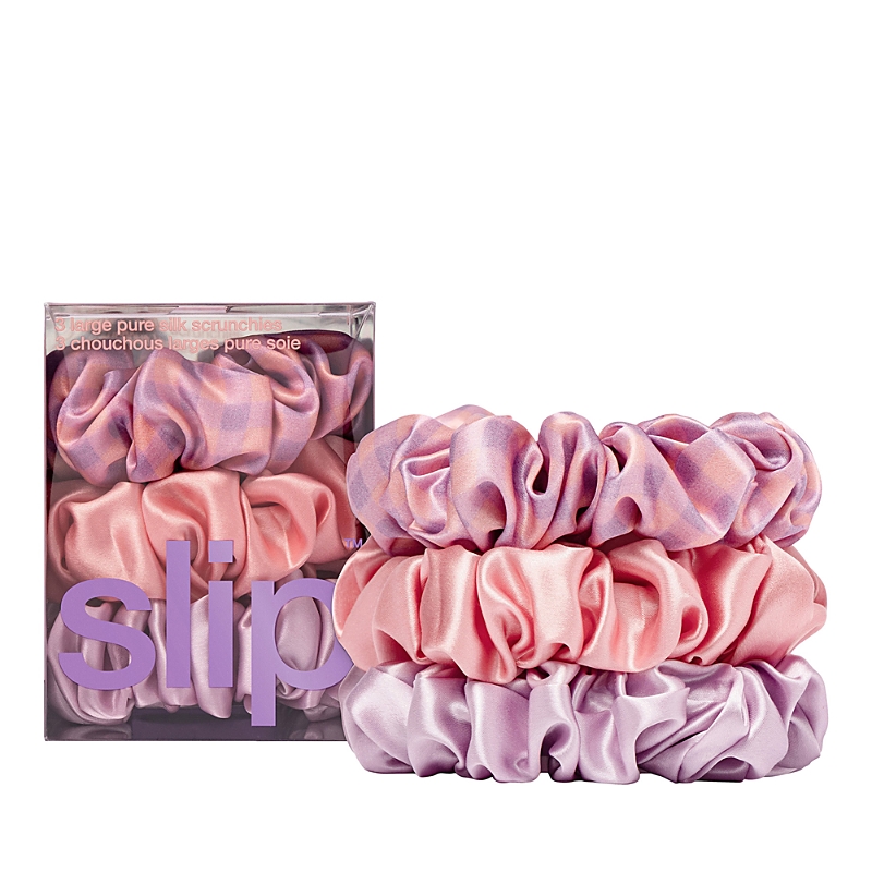 Pure Silk 3-Pack Large Scrunchies