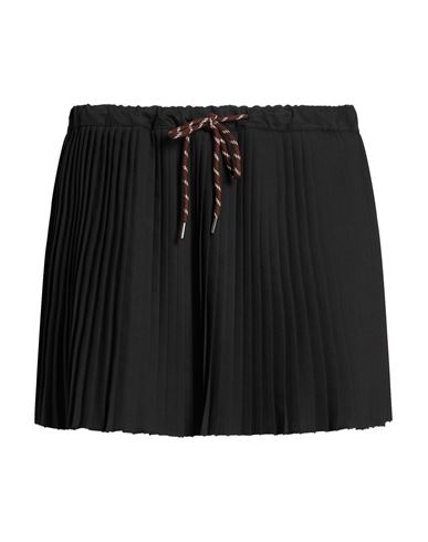 Woman Mini skirt Black Size M Polyester, Viscose, Elastane