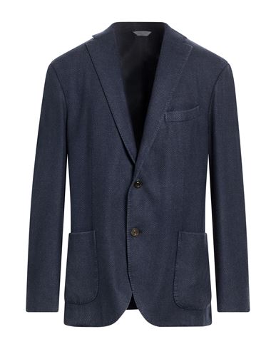 Man Blazer Navy Size 38 Cashmere, Virgin Wool, Polyester