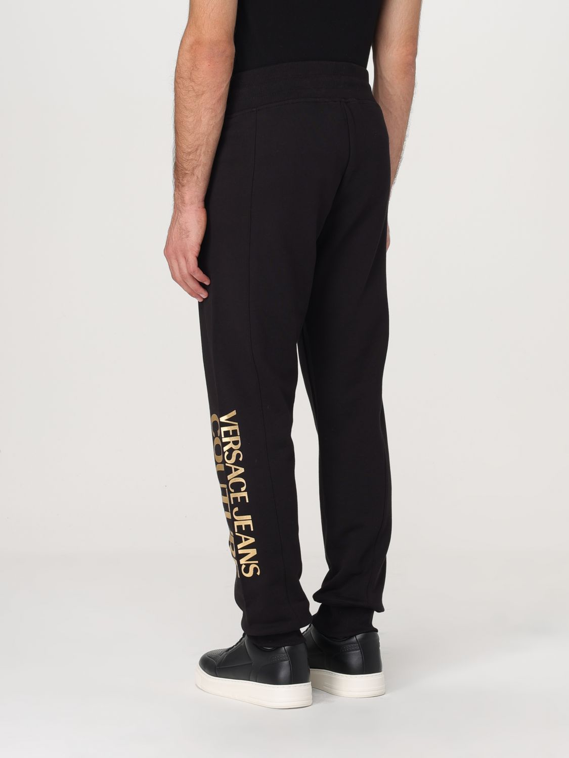Logo-print cotton track pants - Black