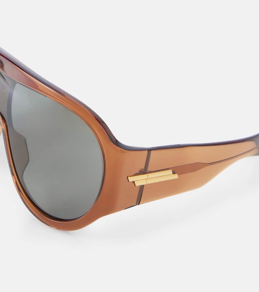 Bottega Veneta Scudo shield sunglasses