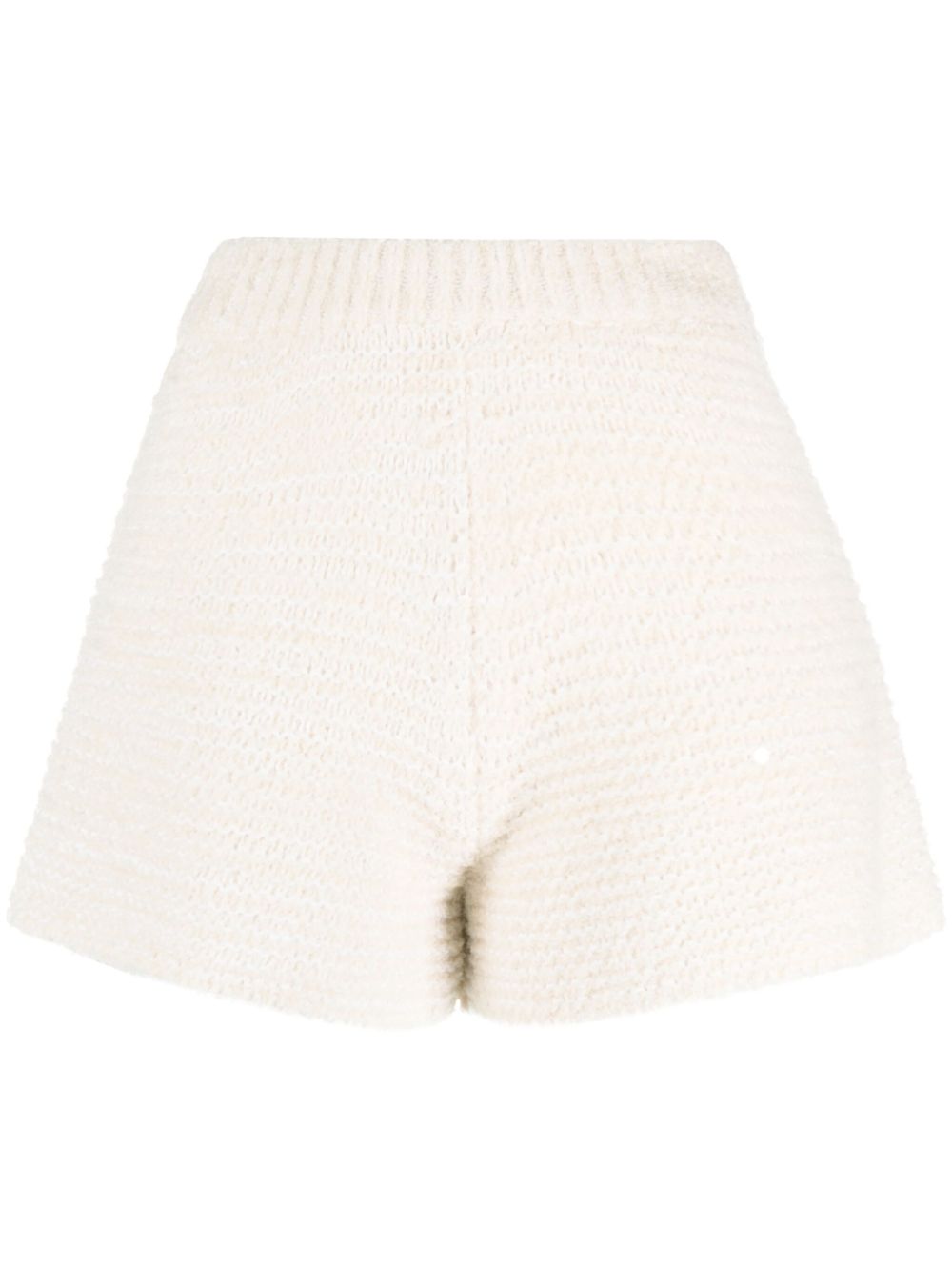 High-waist Knitted Shorts