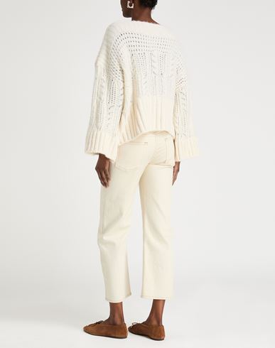 Woman Sweater Cream Size S Baby alpaca wool, Polyamide, Wool