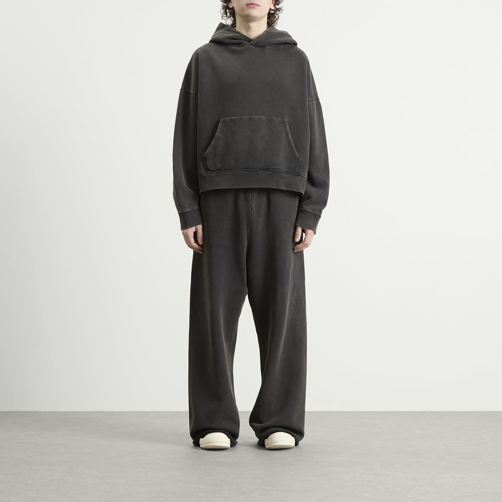Men's Heavy Hoodie Washed Black