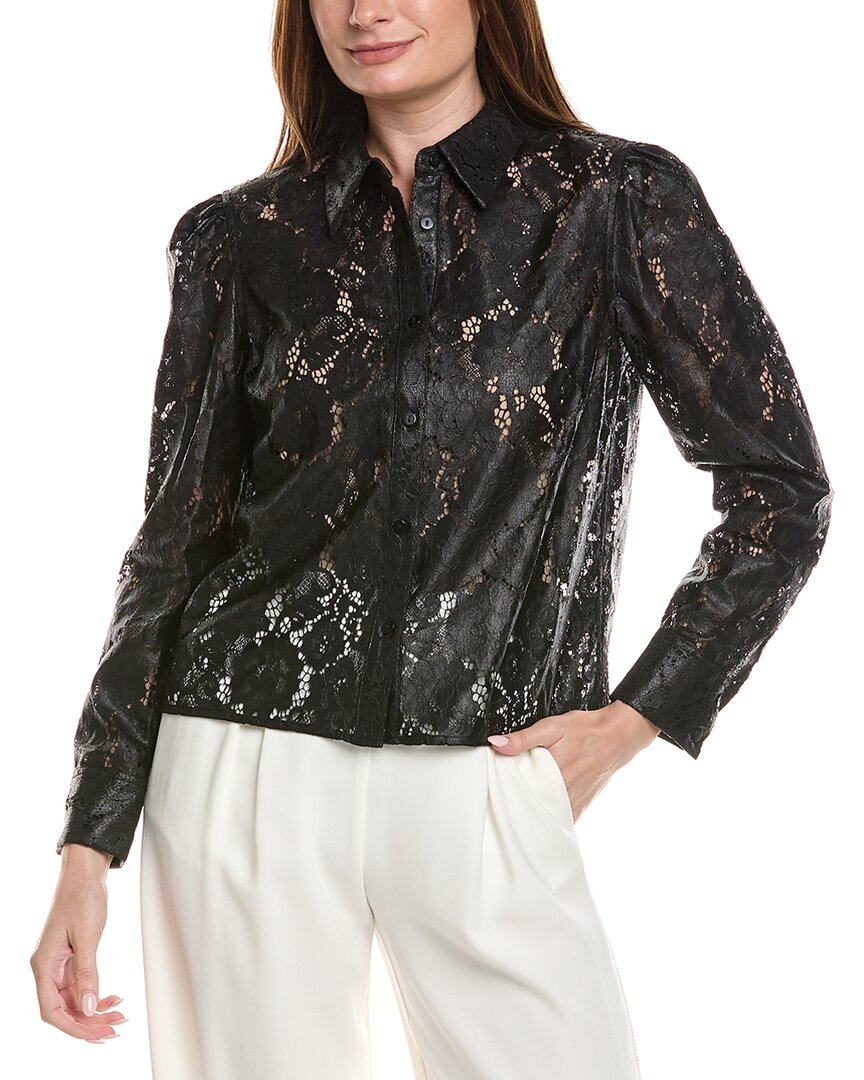 Arlo Textured Lace Button Down Shirt
