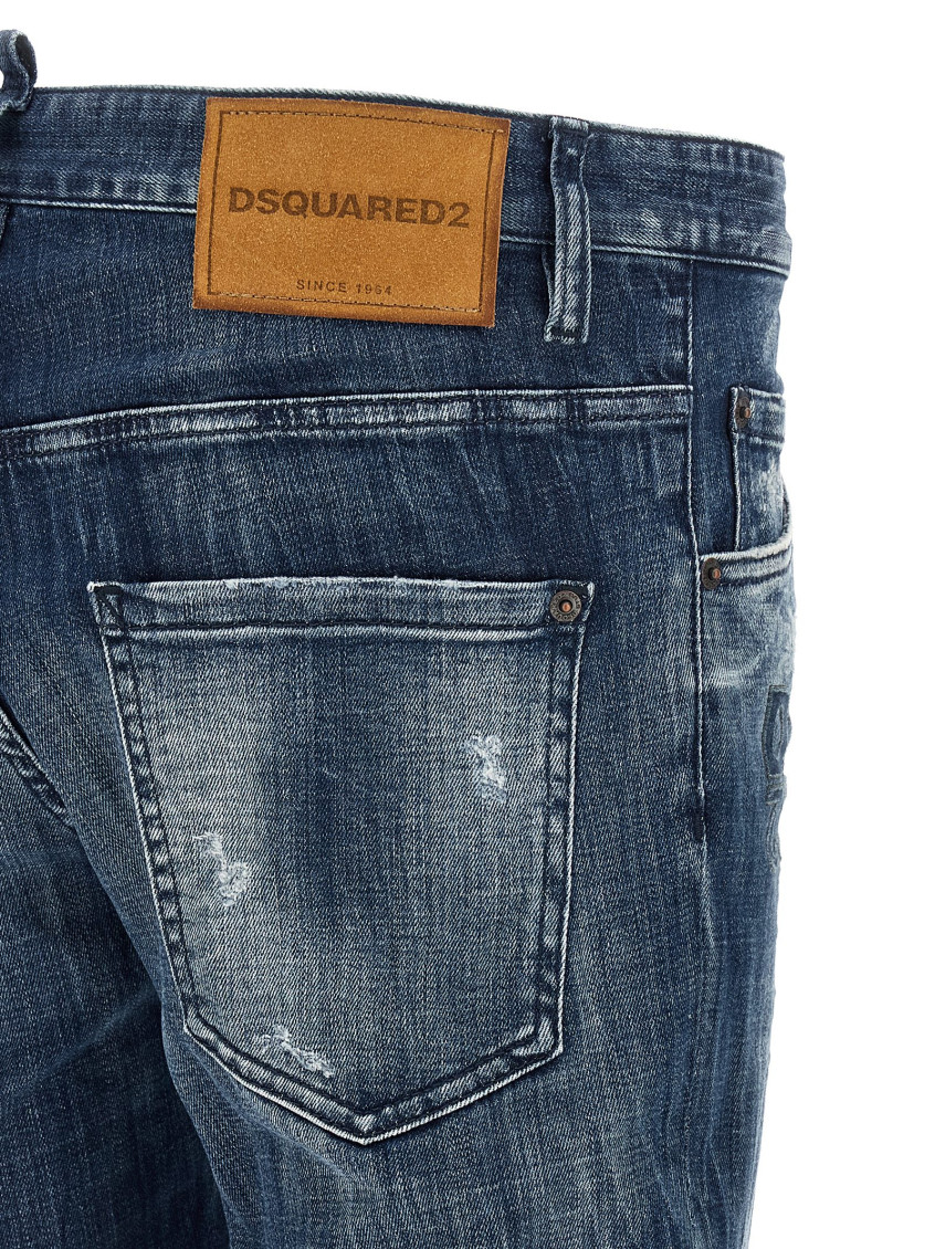 Blue Slim Low Rise Jeans