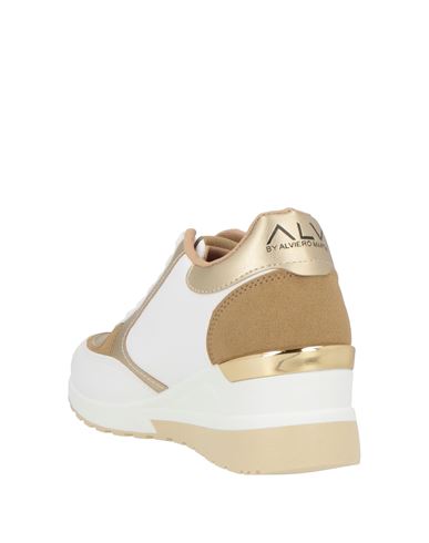 Woman Sneakers Gold Size 9 Synthetic material, Textile fibers