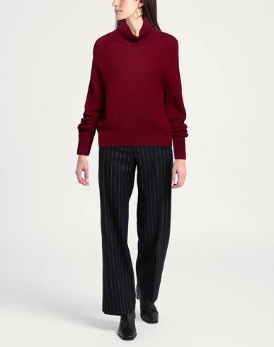 Woman Turtleneck Burgundy Size L Cashmere