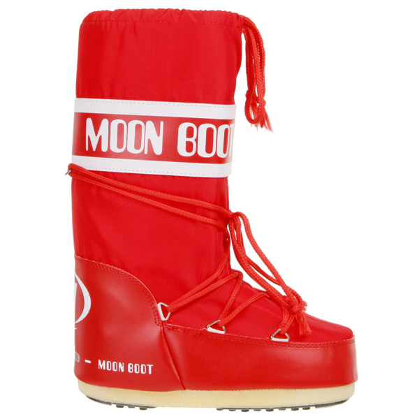 Moon Boot Women's Nylon Boots - Red - UK8/UK9.5