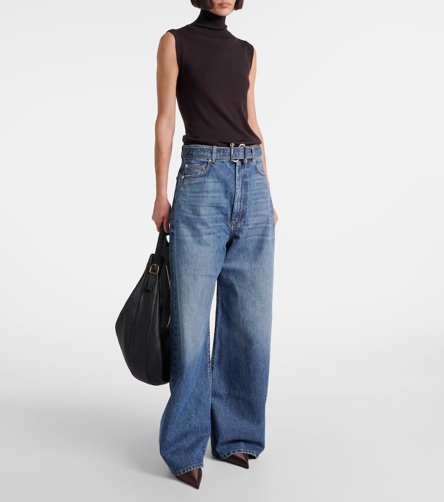 Procida mid-rise wide-leg jeans