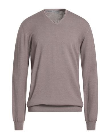 Sergio Tegon Man Sweater Taupe Size XXL Virgin Wool, Elastane
