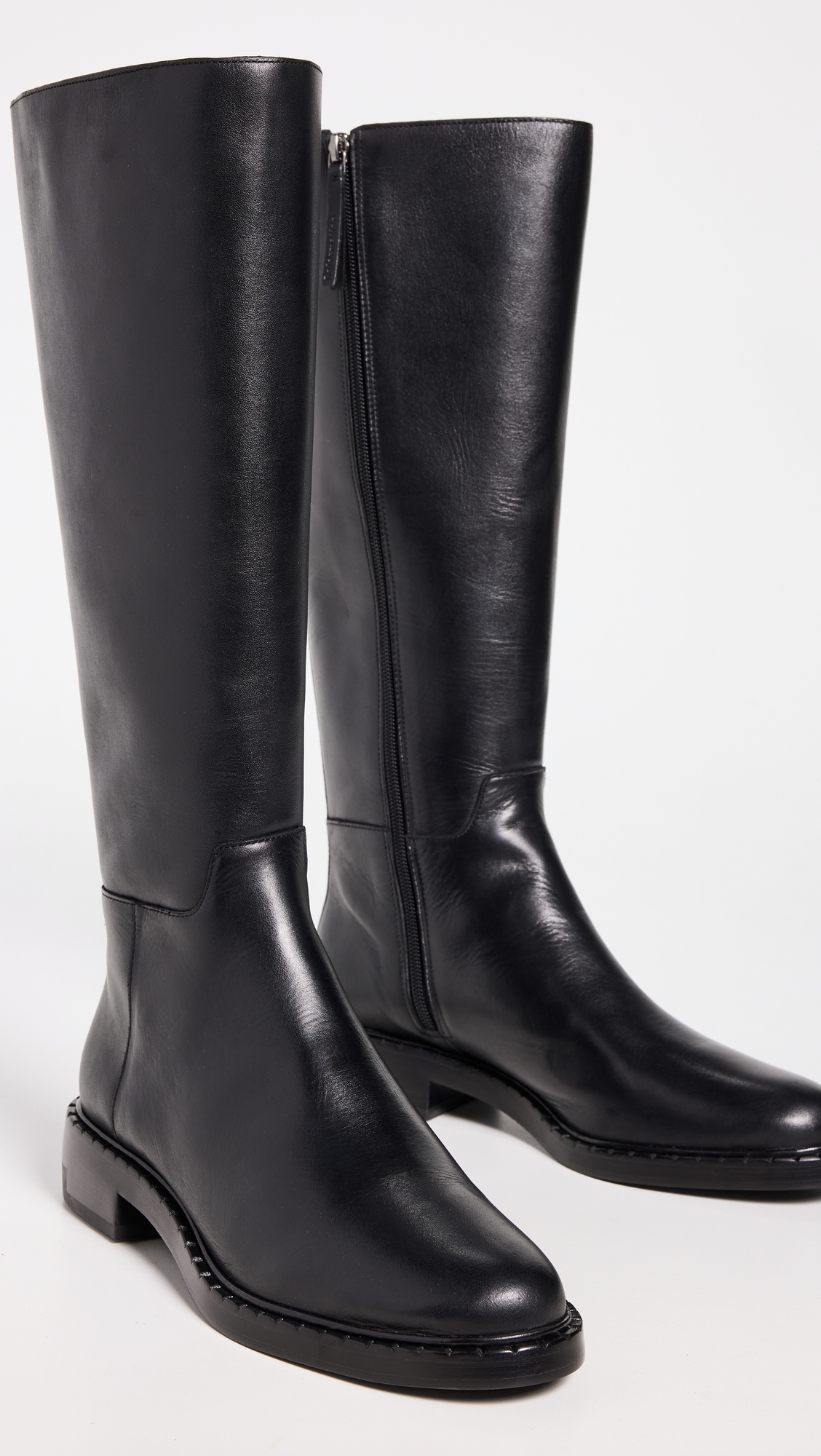 Nancy Knee Boots Black Leather
