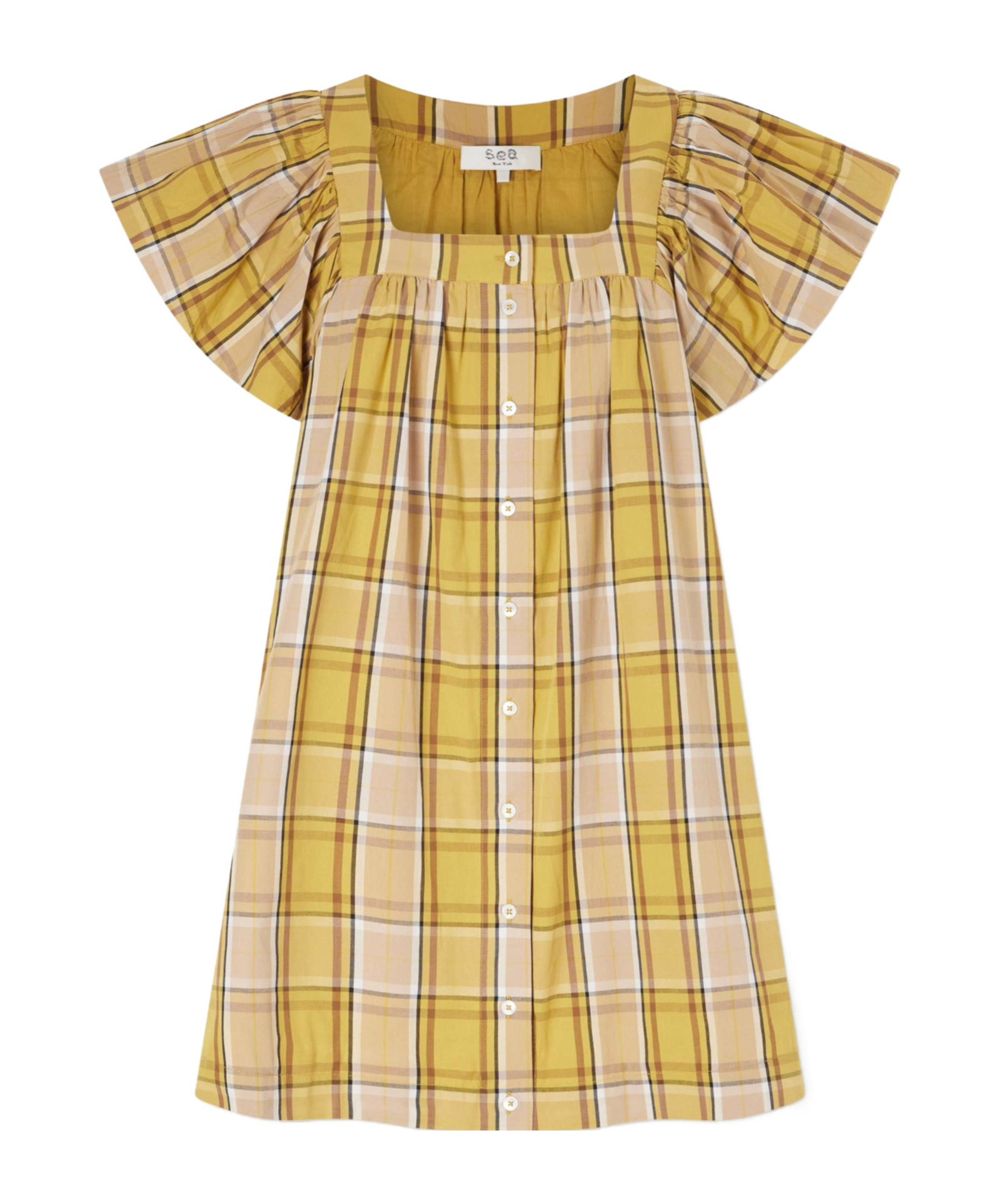 Plaid mini dress