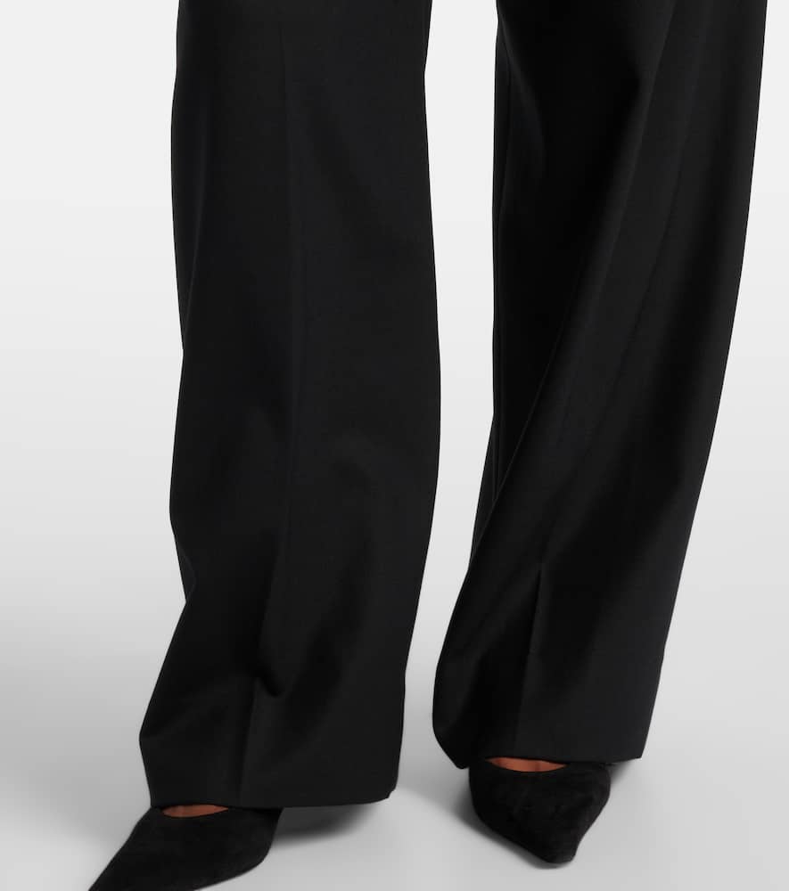 High-rise wide-leg pants