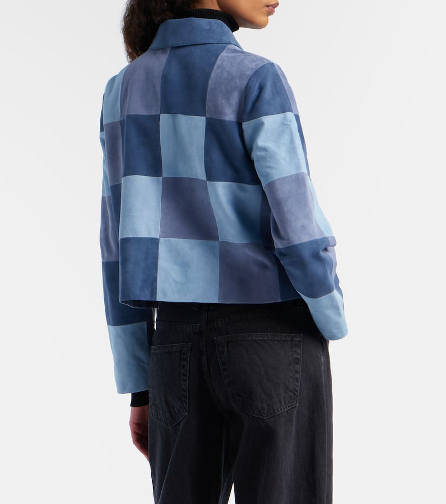Patchwork suede jacket